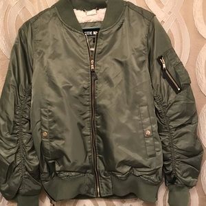 NWT Steve Madden Olive Green Bomber Jacket